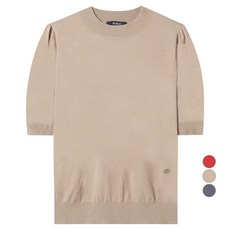 로엠 여성용 반하이넥 반팔 올데이 니트 패션의류/잡화/여성패션 반품 최저가 12,320원