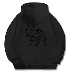 일루소 소프트 특양면 블랙도그 후드 집업 자켓 패션의류/잡화/남녀 공용 의류 반품 최저가 21,010원