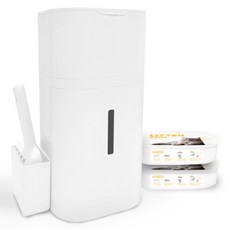 펫츠놀로지 고양이 원터치 배변처리기 리터제로 본품 + 리필 2p 세트, 화이트, 1세트 반려동물용품/고양이 용품 반품 최저가 21,170원