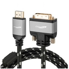 애니포트 HDMI to DVI-D Ver 2.0 양방향 메탈그레이 케이블, AP-DVIHDMI012M undefined/undefined 반품 최저가 4,400원